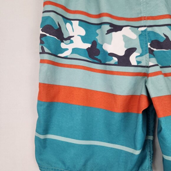 Life Is Good Swim Trunks Men's 40 Internal pocket Board Shorts Tie Waist Camo - Picture 4 of 11